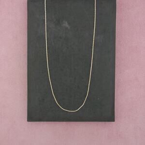 sterling silver italy 1mm rope chain necklace size 18in